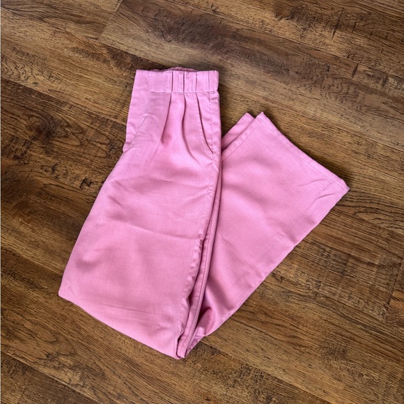 Lulus Pants - Lulus high-waisted wide leg pants - pink